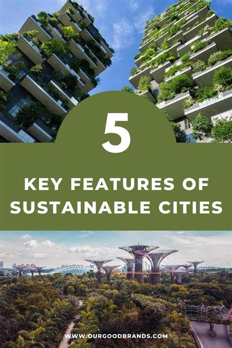 5 Key features of sustainable cities .